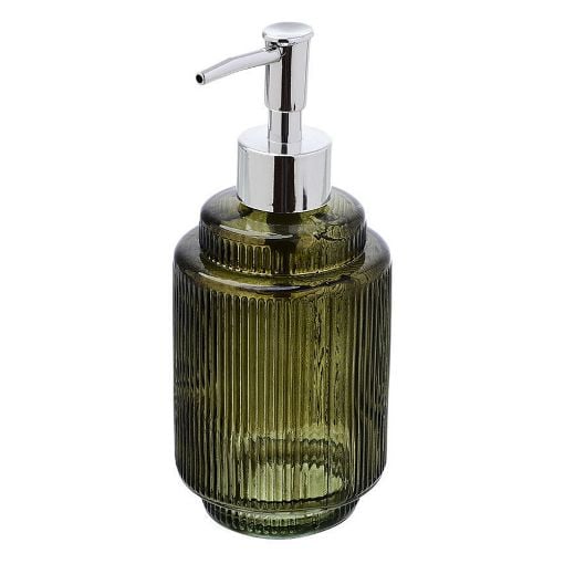 Εικόνα της Αντλία Σαπουνιού Estia Olive Series Γυάλινη 380ml Λαδί 02-14872