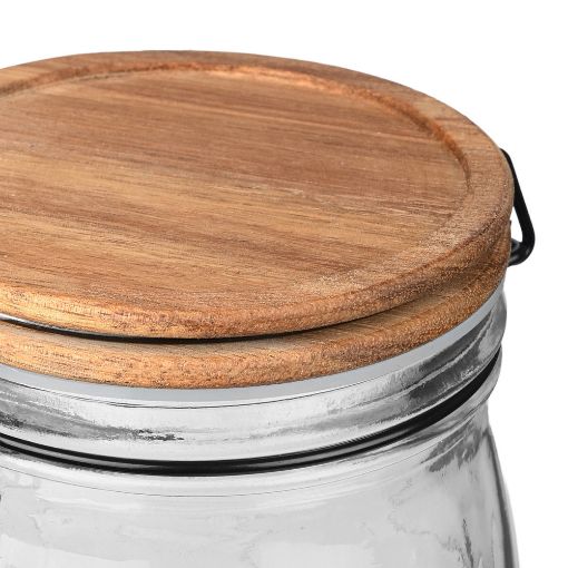 Εικόνα της Δοχείο Αποθήκευσης Estia Allure Γυάλινο 1000ml με Κλιπ Καπάκι 01-23904