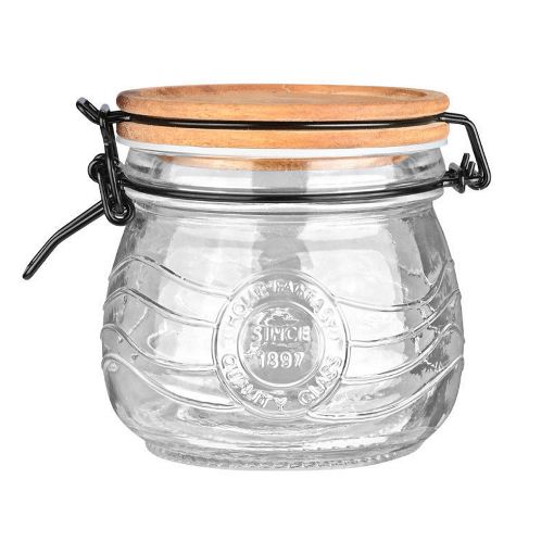 Εικόνα της Δοχείο Αποθήκευσης Estia Allure Γυάλινο 500ml με Κλιπ Καπάκι 01-23881