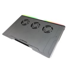 Εικόνα της Βάση Laptop Esperanza Boreas 19" με 3 Ανεμιστήρες και Φωτισμό Γκρι EGC108