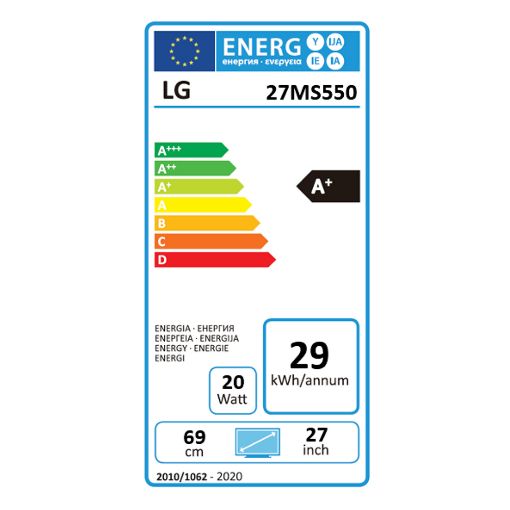 Εικόνα της Οθόνη LG 27MS550-B 27" IPS Full HD 100Hz