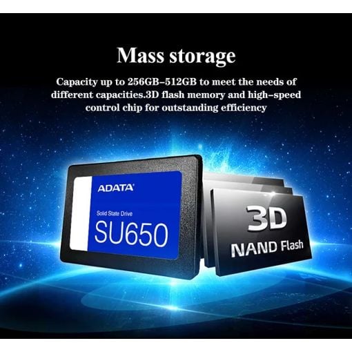 Εικόνα της Δίσκος SSD Adata Ultimate SU650 1TB 2.5" SATA III ASU650SS-1TT-R