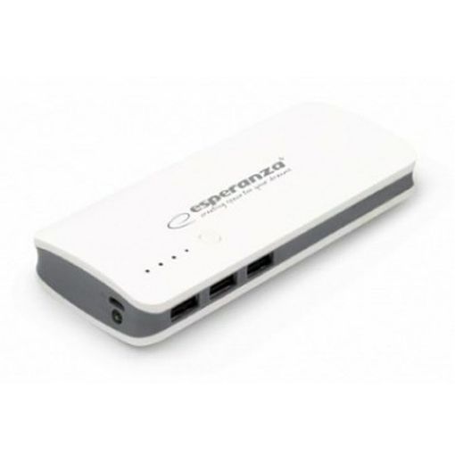 Εικόνα της Power Bank Esperanza EMP106 8000mAh με 3 Θύρες USB-A Λευκό/Γκρι EMP106WE