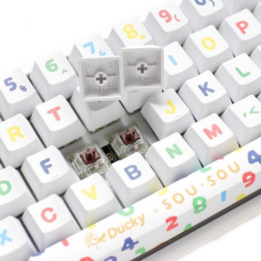 Εικόνα της Πληκτρολόγιο Ducky x SOU SOU One 2 Mini RGB Cherry MX Silver White (US) DKON2061ST-PUSPHWWTS2