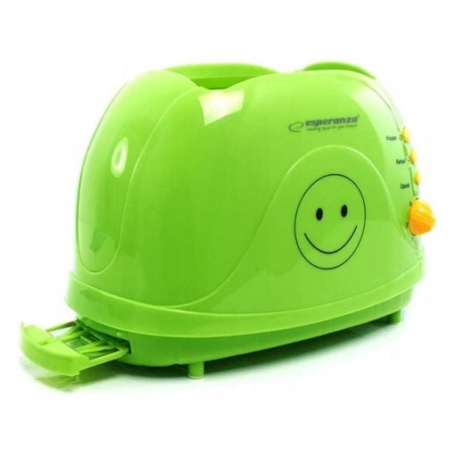 Εικόνα της Φρυγανιέρα Esperanza Image Smiley 2 Θέσεων 750W Πράσινη EKT003