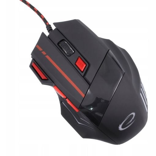 Εικόνα της Ποντίκι Gaming Esperanza MX201 Μαύρο/Κόκκινο EGM201R