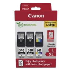 Εικόνα της Πακέτο 3 Μελανιών Canon 2 x PG-540L & CL-541XL Photo Value Pack 5224B015