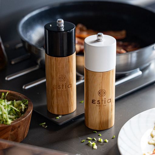 Εικόνα της Μύλος Estia Για Αλάτι/Πιπέρι Bamboo Essentials 5x16 cm Μαύρος 01-12908