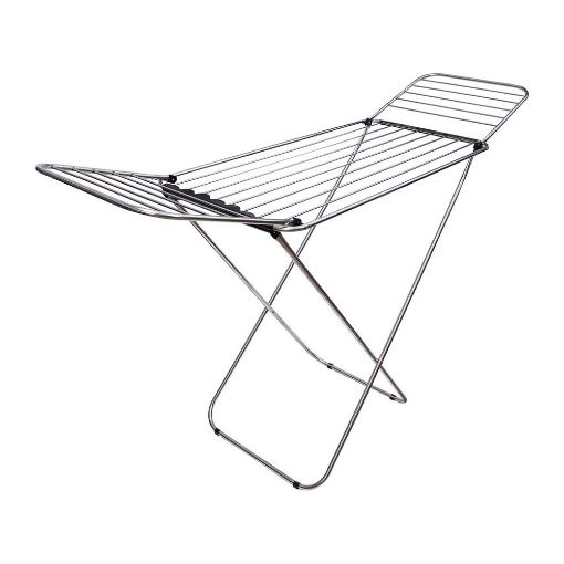 Εικόνα της Απλώστρα Δαπέδου Estia Ανοξείδωτη Πτυσσόμενη 18m 04-7300