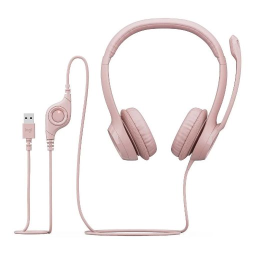 Εικόνα της Headset Logitech H390 Rose 981-001281