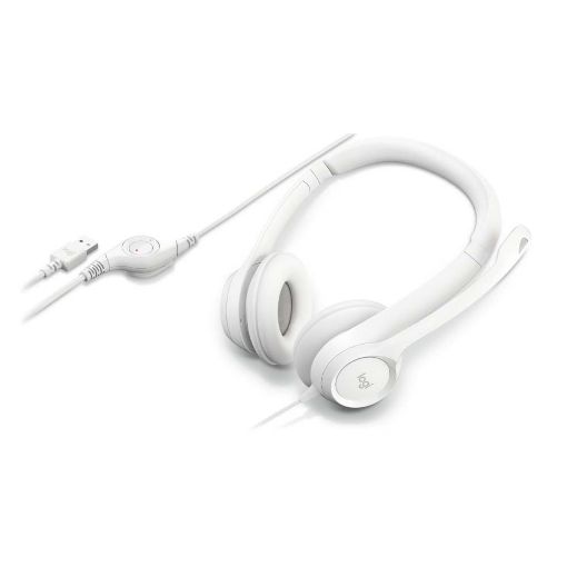 Εικόνα της Headset Logitech H390 Off-White 981-001286