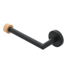Εικόνα της Χαρτοθήκη Επιτοίχια Estia Bamboo Essentials Μεταλλική/Bamboo Μάυρη 02-14766
