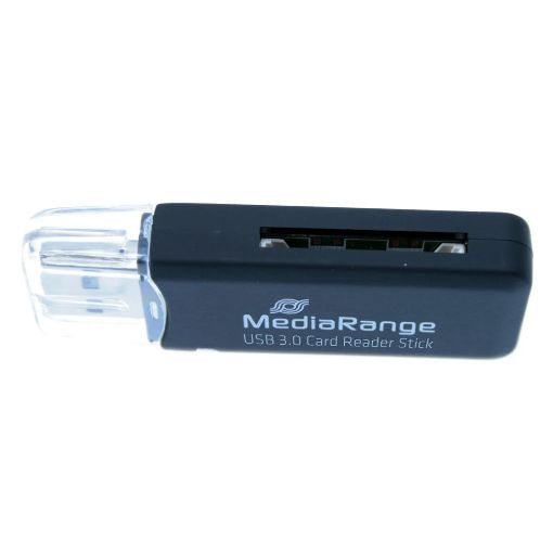Εικόνα της Card Reader Stick MediaRange USB 3.0 Black MRCS507