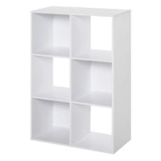 Εικόνα της Homcom Βιβλιοθήκη Λευκός Κύβος 91.5x29.5x61.5 cm 833-423WT