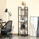 Εικόνα της Homcom Βιβλιοθήκη Industrial Style Με 5 Ράφια 40x30x154 cm 838-162