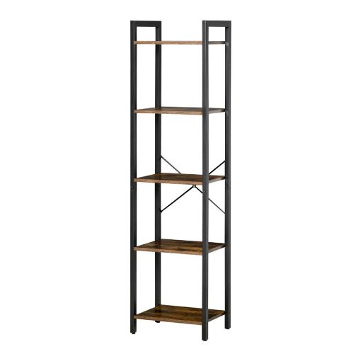 Εικόνα της Homcom Βιβλιοθήκη Industrial Style Με 5 Ράφια 40x30x154 cm 838-162