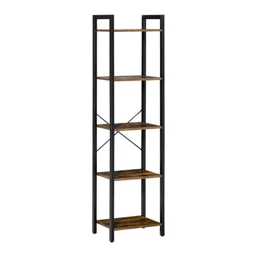 Εικόνα της Homcom Βιβλιοθήκη Industrial Style Με 5 Ράφια 40x30x154 cm 838-162