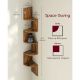 Εικόνα της Vasagle Γωνιακή Βιβλιοθήκη 5 Επιπέδων Rustic Brown LBC72BX