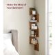 Εικόνα της Vasagle Γωνιακή Βιβλιοθήκη 5 Επιπέδων Rustic Brown LBC72BX