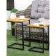 Εικόνα της Outsunny Σετ 2 Πλαϊνά Τραπεζάκια Κήπου 40x30x60 cm 84G-079V00LR