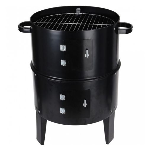 Εικόνα της Ψησταριά Καπνιστής BBQ κάρβουνου 40x40x78 cm C83000280