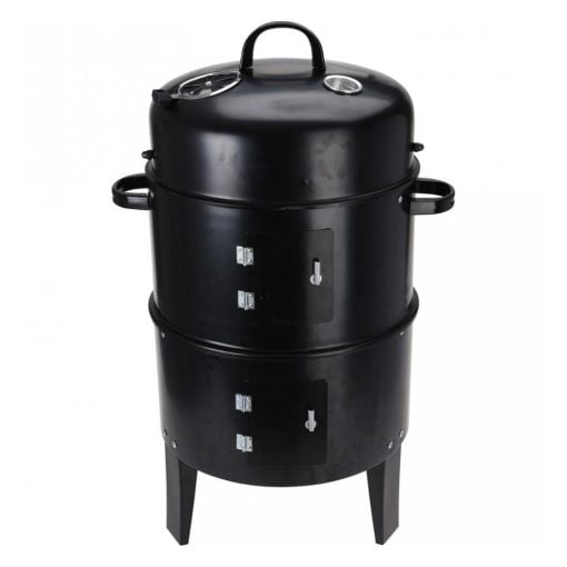 Εικόνα της Ψησταριά Καπνιστής BBQ κάρβουνου 40x40x78 cm C83000280