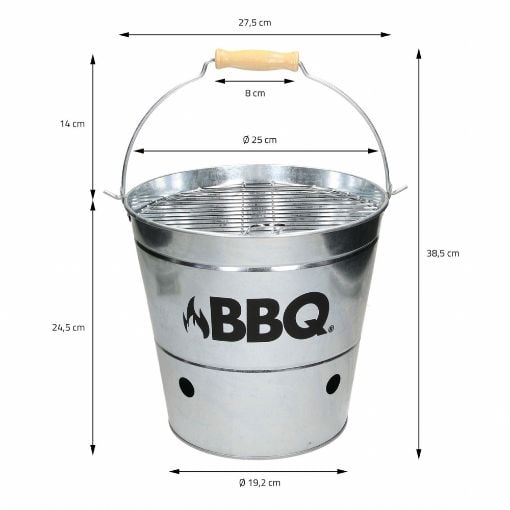 Εικόνα της Κουβάς Grill Κάρβουνου BBQ από Ψευδάργυρο C80901180