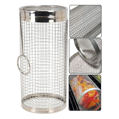 Εικόνα της Καλάθι Grill BBQ για Λαχανικά Ανοξείδωτο 9x20cm C04000300