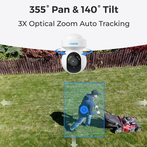 Εικόνα της Wireless Outdoor IP Camera Reolink E Series E540 Pan/Tilt White