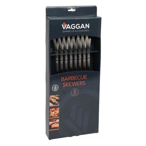 Εικόνα της Σουβλάκια Μπάρμπεκιου Vaggan Ανοξείδωτα 8 Τεμ. 41cm C83501040