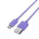 Εικόνα της Καλώδιο Riversong Lotus 08 USB-Α to Lightning 3A 1.2m Purple CL71PU