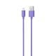 Εικόνα της Καλώδιο Riversong Lotus 08 USB-Α to Lightning 3A 1.2m Purple CL71PU