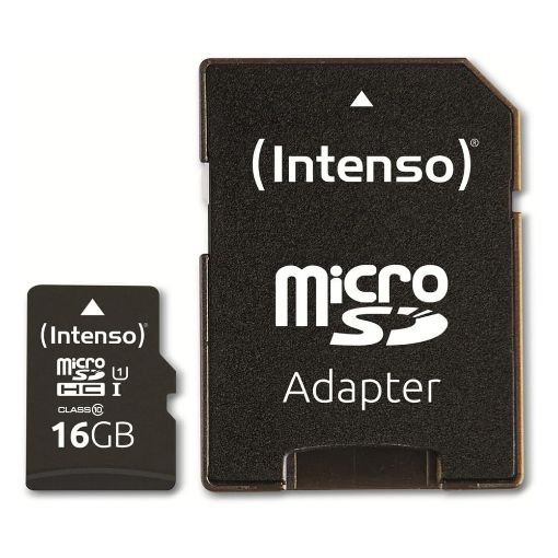 Εικόνα της Κάρτα Μνήμης MicroSDHC Intenso Performance 16GB Class 10 UHS-I U1 + Adapter 3424470