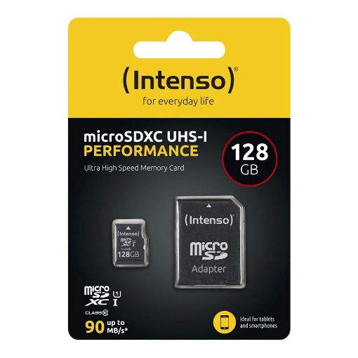 Εικόνα της Κάρτα Μνήμης MicroSDHC Intenso Performance 128GB Class 10 UHS-I U1 + Adapter 3424491
