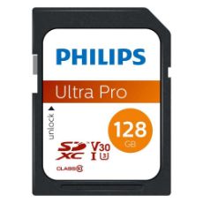 Εικόνα της Κάρτα Μνήμης SDXC Philips Ultra Pro 128GB Class 10 UHS-I U3 V30 FM12SD65B/00