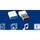 Εικόνα της Philips Pico 16GB USB 2.0 White/Blue FM16FD85B/00