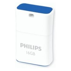 Εικόνα της Philips Pico 16GB USB 2.0 White/Blue FM16FD85B/00