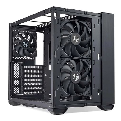 Εικόνα της Lian Li O11 Air Mini Tempered Glass Black G99.O11AMX.00