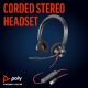 Εικόνα της Headset Poly Blackwire 3320 Stereo Microsoft Teams Certified USB-C with USB-C/A Adapter Black 8X220AA