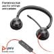 Εικόνα της Headset Poly Blackwire 3320 Stereo Microsoft Teams Certified USB-C with USB-C/A Adapter Black 8X220AA