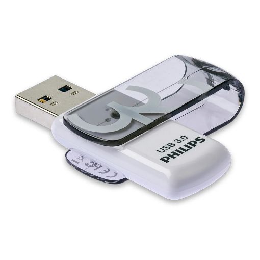 Εικόνα της Philips Vivid 32GB USB 3.0 White/Shadow Grey 2-Pack FM32FD00D/00