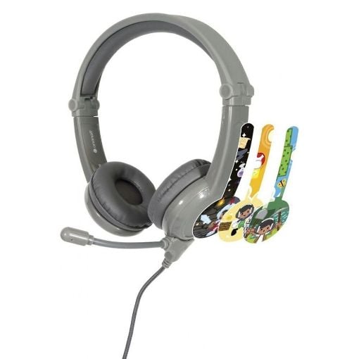 Εικόνα της Headset BuddyPhones Galaxy On Ear Multimedia για Παιδιά με Μικρόφωνο Γκρι BP-GALAXY-GREY