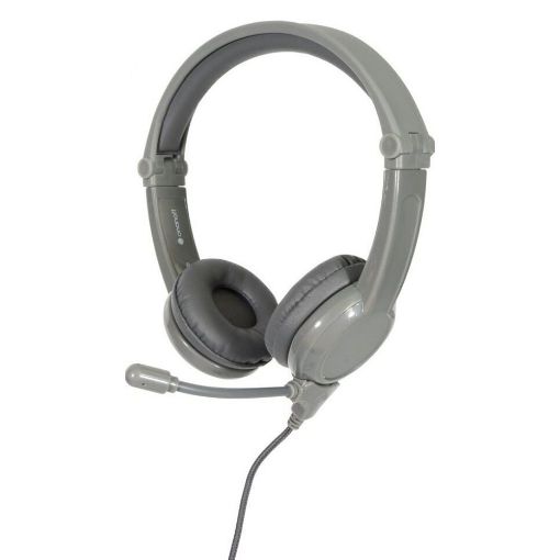 Εικόνα της Headset BuddyPhones Galaxy On Ear Multimedia για Παιδιά με Μικρόφωνο Γκρι BP-GALAXY-GREY