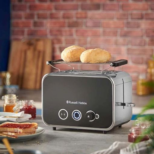 Εικόνα της Φρυγανιέρα Russell Hobbs Distinctions 2 Slice 1600W Black/Silver 26430-56