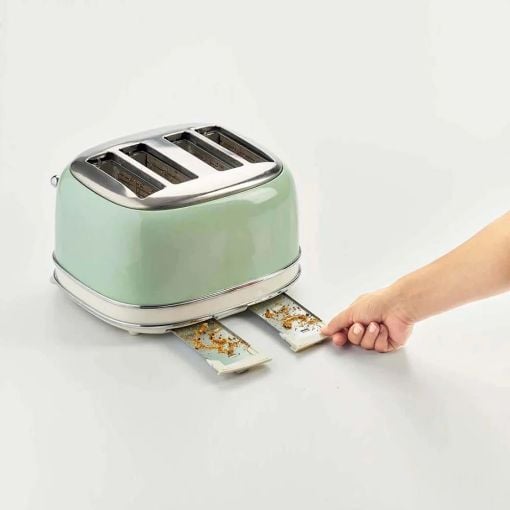 Εικόνα της Φρυγανιέρα Ariete 0156/04 Vintage 4 Θέσεων 1600W Green 00C015604AR0