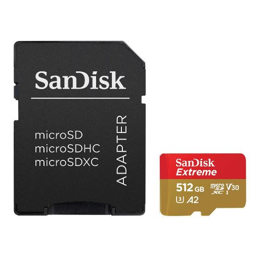 Εικόνα της Κάρτα Μνήμης microSDXC SanDisk Extreme 512GB UHS-I 190MB/s SDSQXAV-512G-GN6MA