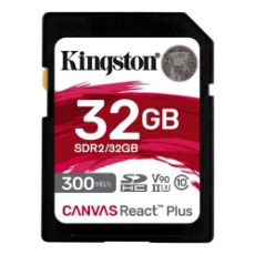 Εικόνα της Κάρτα Μνήμης SDHC Kingston Canvas React Plus 32GB UHS-II Class 10 U3 V90 SDR2/32GB