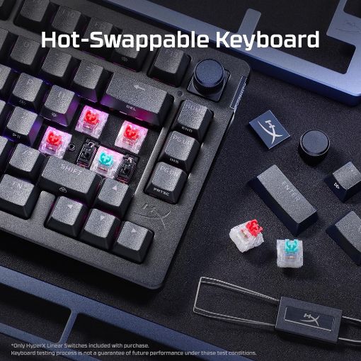 Εικόνα της Πληκτρολόγιο HyperX Alloy Rise 75 RGB Red Switches Black (US) 7G7A4AA