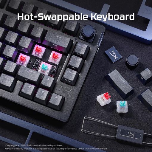 Εικόνα της Πληκτρολόγιο HyperX Alloy Rise RGB Red Switches Black (US) 7G7A3AA