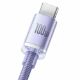 Εικόνα της Καλώδιο Baseus Crystal Shine USB to USB-C 100W 2m Purple CAJY000505